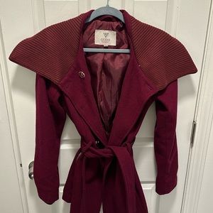 Guess Maroon Peacoat